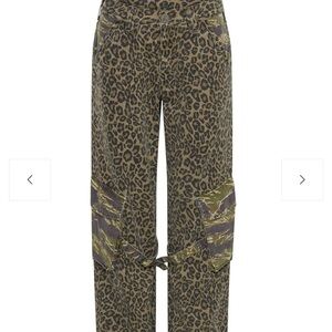 One Teaspoon LUNA Leopard Camo Print Jeans